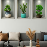 🪴3D VAZO DUVAR STİCKER - dibidip 