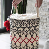 ALAS-05857 KİLİM YUVARLAK SEPET - dibidip 