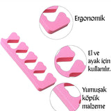 💅5'Lİ PARMAK AYIRICI SÜNGER - dibidip 