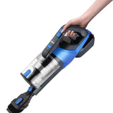 SİNBO SVC-8618 MAVİ MOTORLU DİKEY KABLOSUZ AYDINLATMALI SÜPÜRGE