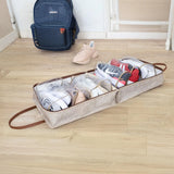 ALAS-07578 DERİ KULPLU AYAKKABI SEYAHAT ÇANTASI BEJ - dibidip 