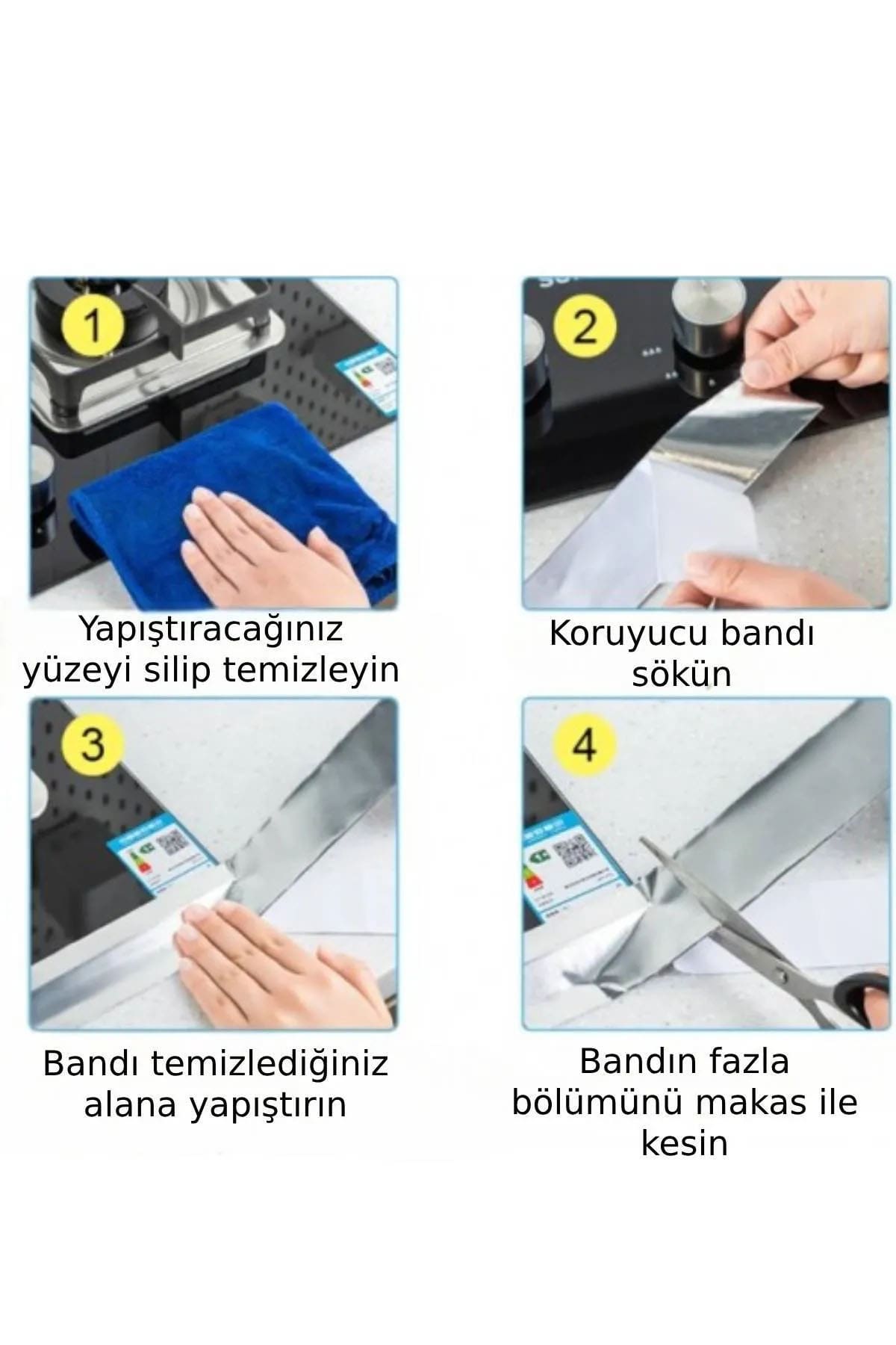 ✂️YAPIŞKANLI ALÜMİNYUM SU SIZDIRMAZ BANT - dibidip 