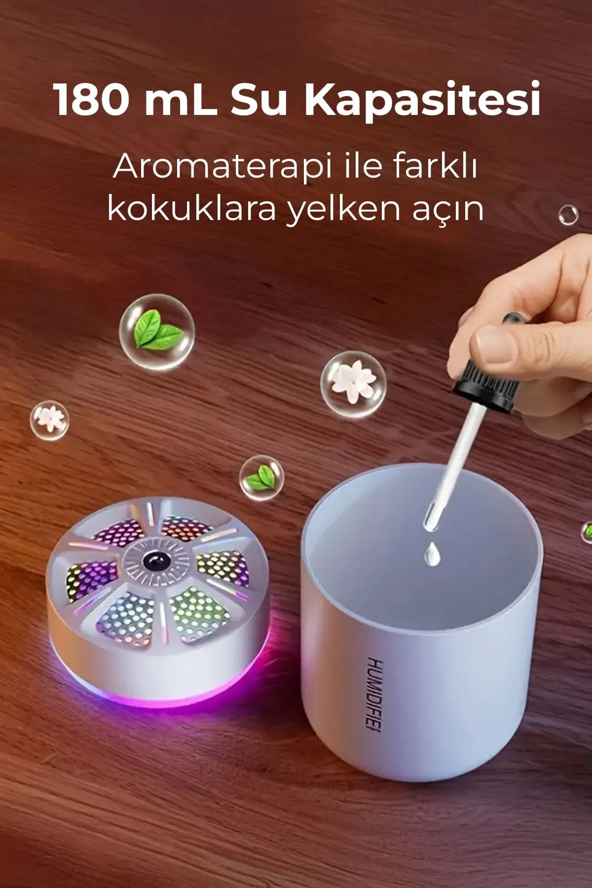 🌈YUVARLAK RGB BUHAR MAKİNESİ - dibidip
