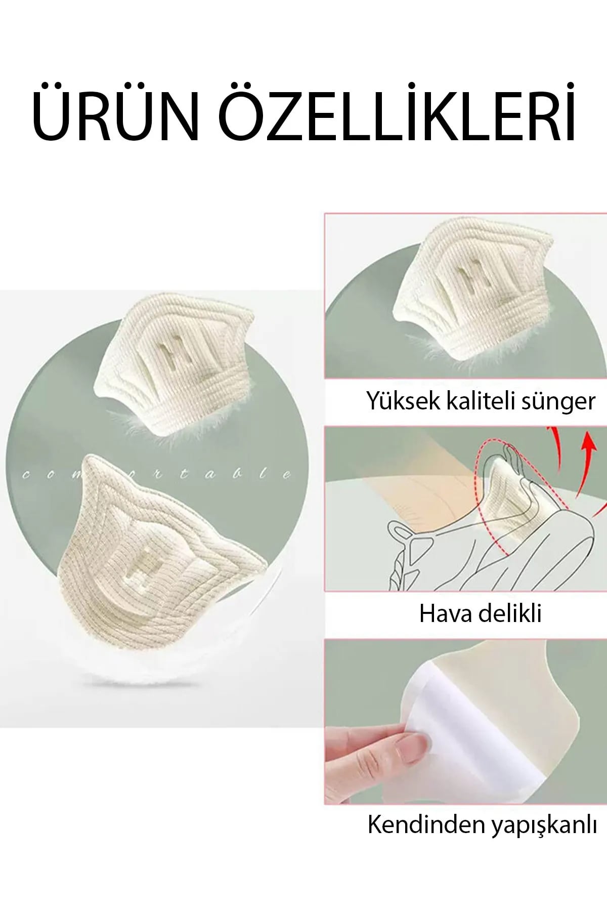 👠TAÇ ŞEKİLLİ TOPUK DARALTMA VE VURMA ÖNLEYİCİ - dibidip 