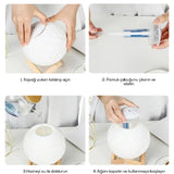 🌈3D AY GECE LAMBASI VE HAVA NEMLENDİRİCİ - dibidip 