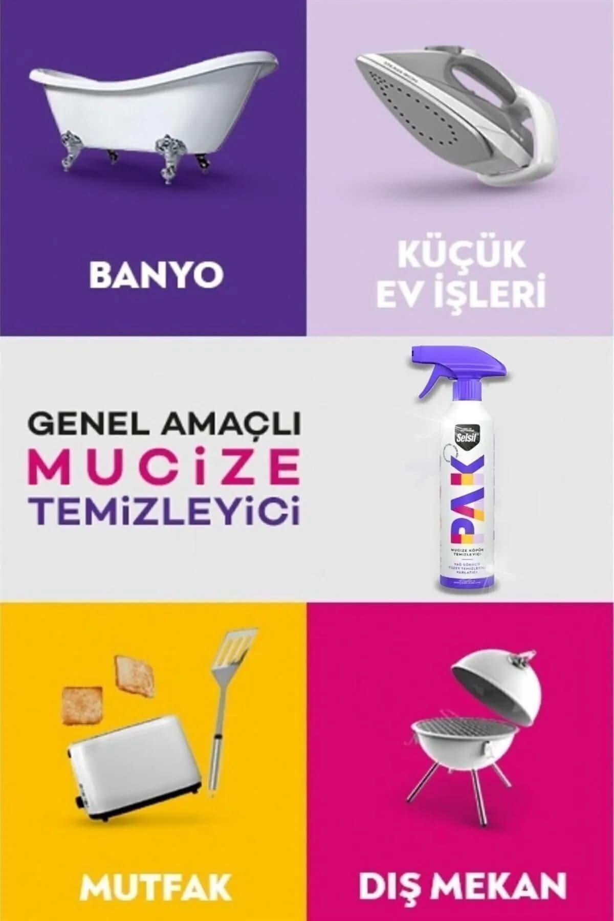 ✨SELSİL PAK MUCİZE KÖPÜK TEMİZLEYİCİ SPREY - dibidip