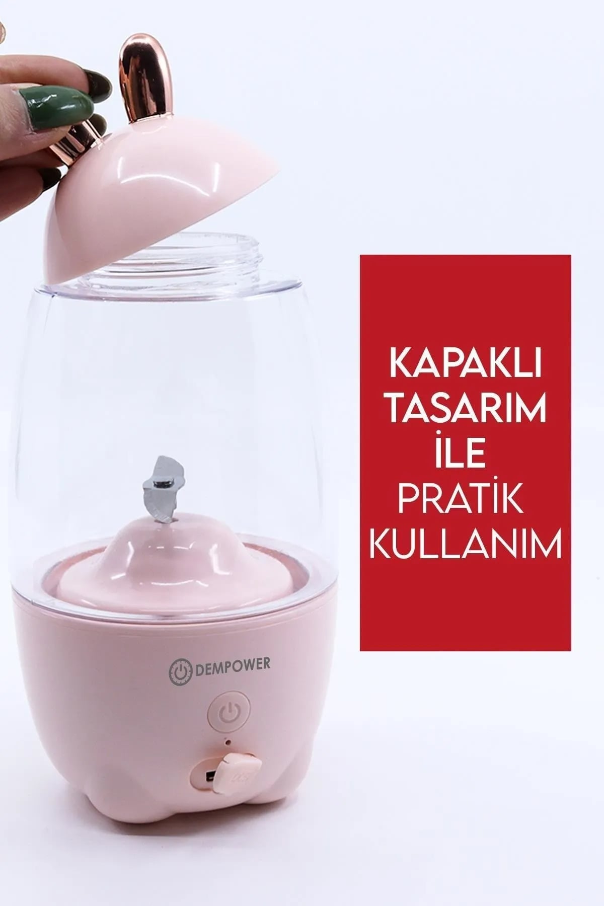 🐇TAVŞAN TASARIMLI ŞARJLI BLENDER - dibidip 