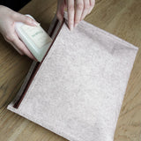 ALAS-07561 DERİLİ 6'LI BAVUL İÇİ SEYAHAT ÇANTASI BEJ - dibidip 