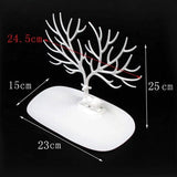 💍BEYAZ GEYİK TASARIMLI TAKI MÜCEVHER STANDI - dibidip