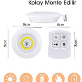 🔦UZAKTAN KUMANDALI 3'LÜ LED LAMBA - dibidip 