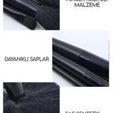 13 LÜ SİYAH FIRÇA SETİ