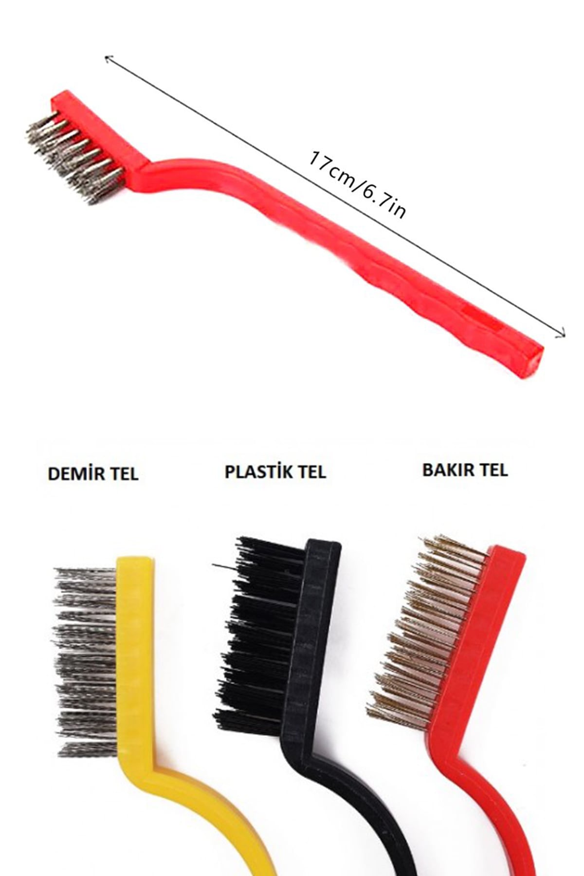 ✨3'LÜ DETAY TEMİZLİK TEL FIRÇA SET - dibidip 