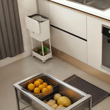 🗑️TEKERLEKLİ RAFLI ORİGA ÇÖP KOVASI - dibidip 