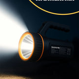 🔦GOLD SİLVER ADAPTÖR ŞARJLI EL FENERİ PROJEKTÖR - dibidip