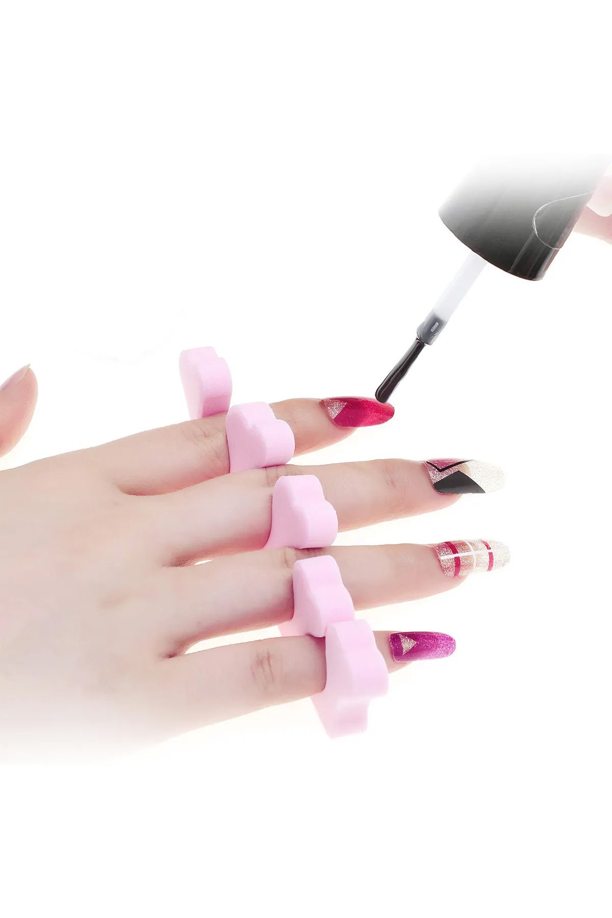 💅5'Lİ PARMAK AYIRICI SÜNGER - dibidip 