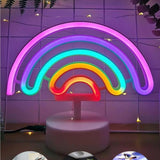 🌈NEON LED GECE LAMBASI - dibidip 