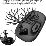 💍BEYAZ GEYİK TASARIMLI TAKI MÜCEVHER STANDI - dibidip