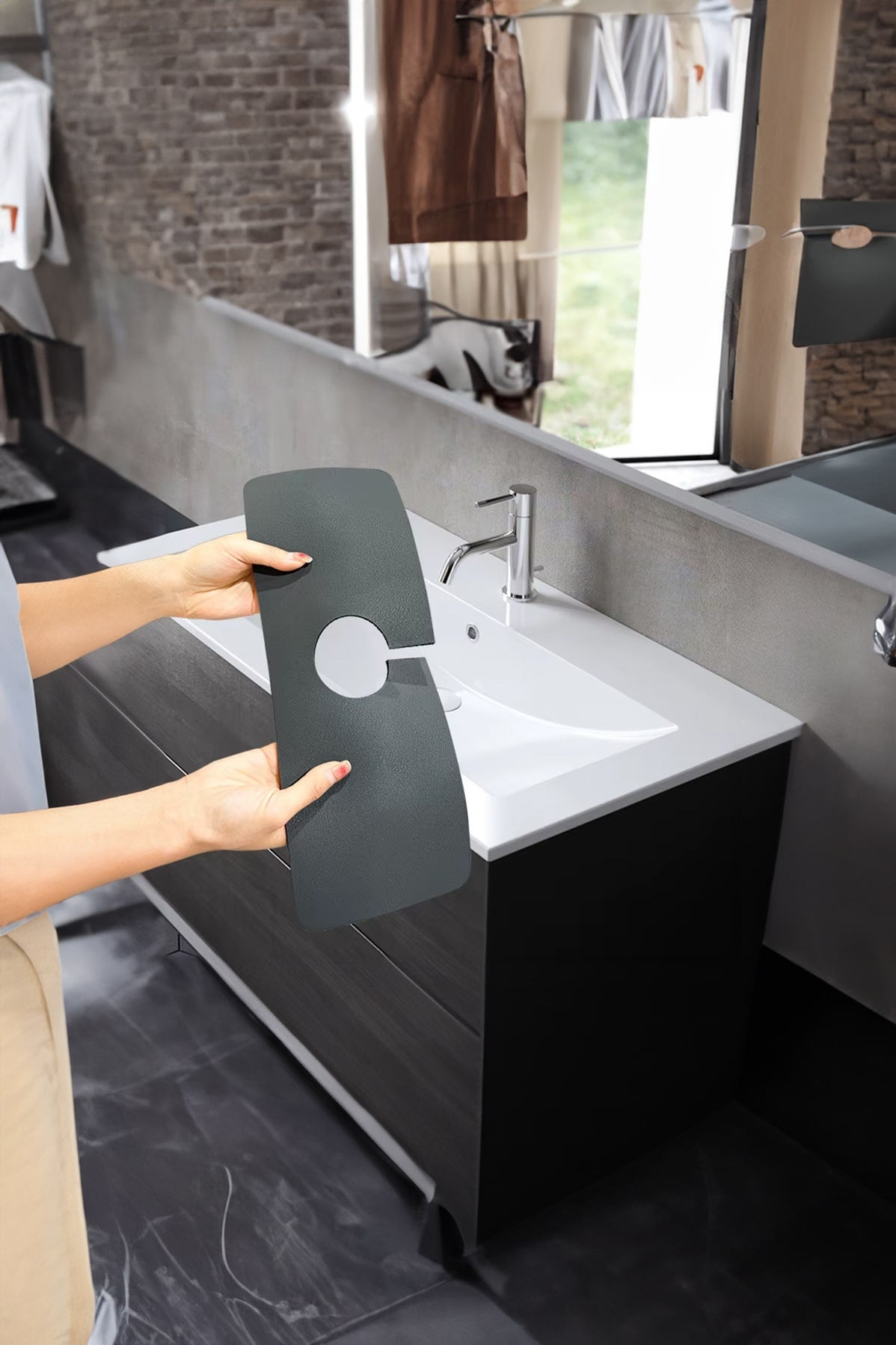 💧SU EMİCİ LAVABO KENAR MATI - dibidip 