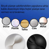 🪄10'LU KABLO SABİTLEME KLİPS - dibidip 