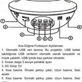 🌌GALAXY BLUETOOTHLU GECE LAMBASI - dibidip 