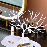 💍BEYAZ GEYİK TASARIMLI TAKI MÜCEVHER STANDI - dibidip