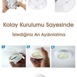 🔦UZAKTAN KUMANDALI 3'LÜ LED LAMBA - dibidip 