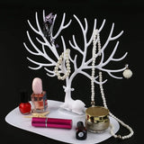 💍BEYAZ GEYİK TASARIMLI TAKI MÜCEVHER STANDI - dibidip