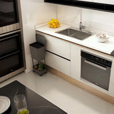 🗑️TEKERLEKLİ RAFLI ORİGA ÇÖP KOVASI - dibidip 