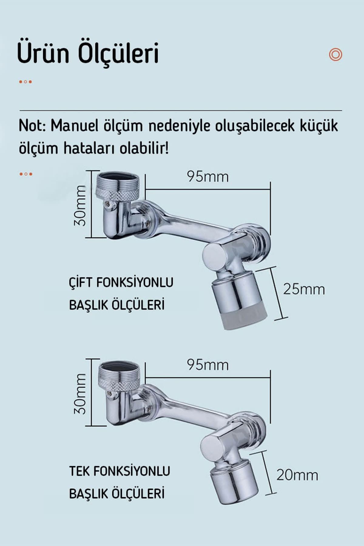 🚿1080° DERECE MUSLUK BAŞLIĞI - dibidip 