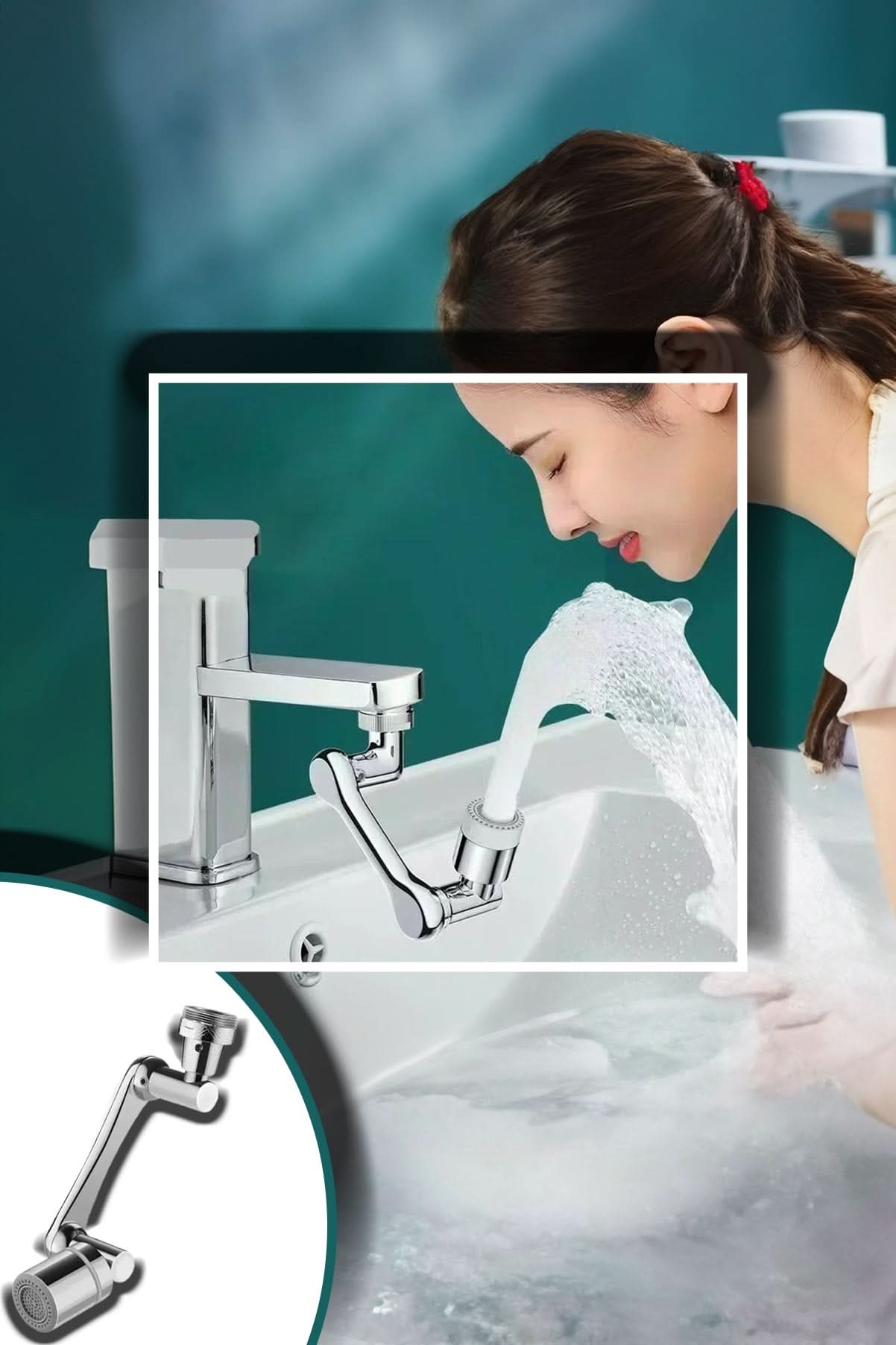🚿1080° DERECE MUSLUK BAŞLIĞI - dibidip 