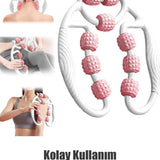 Selülit Masaj Aleti 9 Tekerlekli Lenf Drenaj Rulosu