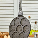 7 BÖLMELİ EMOJİLİ DÖKÜM PANKEK TAVA