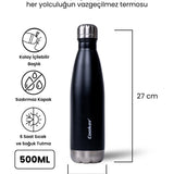 COOKER 500 ML RENKLİ ŞİŞE TERMOS