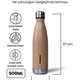 COOKER 500 ML RENKLİ ŞİŞE TERMOS
