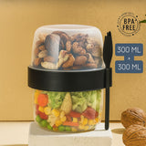 QLUX L-00978 BOMONTİ 2 BÖLMELİ BOWL YOĞURT KABI