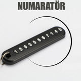 Mini Anahtarlık, Çanta, Araba İçin Çok Amaçlı Numaratör