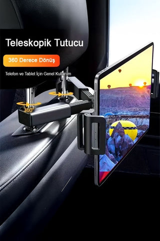 Koltuk Arkası Ayarlanabilir Tablet Telefon Tutucu