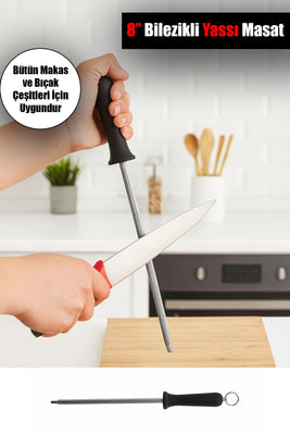 İBİCO YUVARLAK & İNCE MASAT & BIÇAK BİLEME