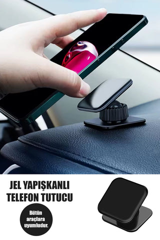 Jel Yapışkanlı Araba Telefon Tutucu