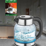 KİWİ KK-3333 SÜRAHİ MODEL 1.8 LT CAM KETTLE SU ISITICI
