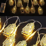 GAZ LAMBA MODEL 2MT GOLD METAL PİLLİ DEKORATİF RAMAZAN LED IŞIK & LAMBA