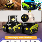 🧸EĞİTİCİ VE EĞLENCELİ ROBOT TEMALİ PROJEKTÖR GECE LAMBASI 21 FİLMLİ
