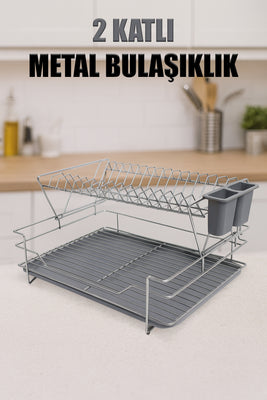 LALEZAR 2 KATLI METAL BULAŞIKLIK