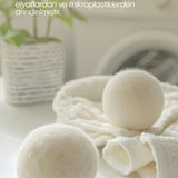 Çamaşır Yün Kurutma Topu Doğal Yumuşatıcı Kurutma Makinesi İçin 3 Adet