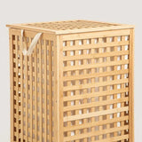 İBİCO  AHŞAP BAMBU KİRLİ ÇAMAŞIR SEPETİ