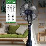 KİWİ KFAN-7692 40CM SOĞUK BUHARLI KUMANDALI VANTİLATÖR FAN