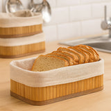 PABLITO 2 Lİ DİKDÖRTGEN BAMBU KENAR ORGANİZER SEPET