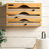 Bambu 3 lü Streç Film Ve Folyo Kesici Düzenleyici, Streç Folyo Kutusu