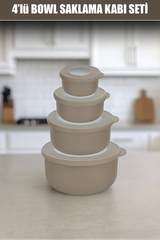 QLUX L-00989 BOWL KAPAKLI SAKLAMA KABI SETİ