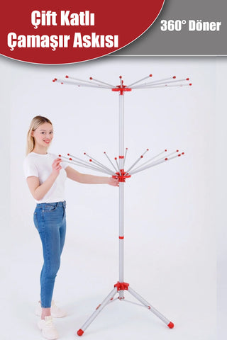 360° Dönerli 32 Kollu Çamaşırlık